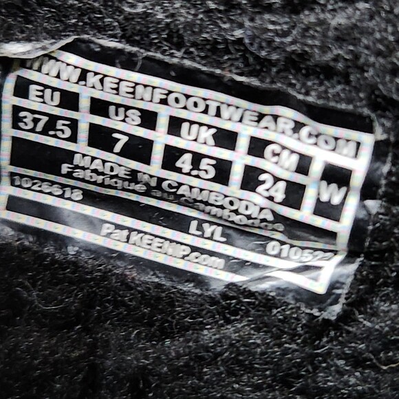 KEEN Uneek SNK 2 Chukka Boots | Women’s Size 7 | Waterproof | Black | Euro 37.5 - Picture 6 of 8